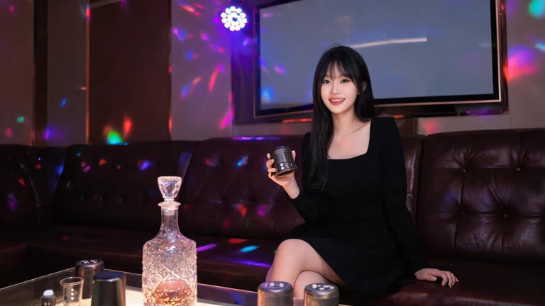 皇冠酒店的包廂情境示意圖